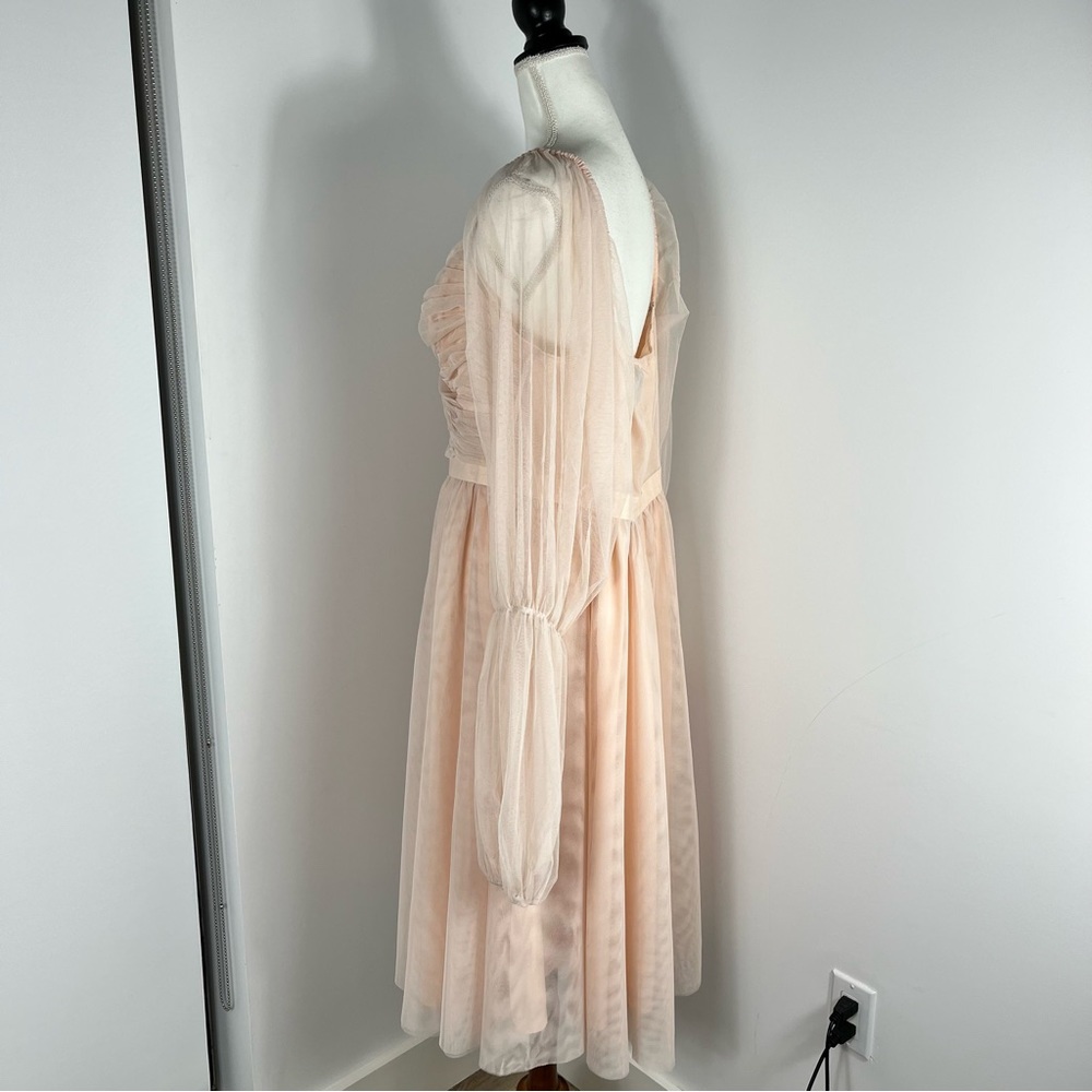 Nabela Noor X Eloquii tule blush dress - Picture 6 of 11